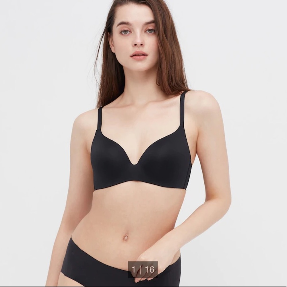 NEVER WORN - Uniqlo 3D Hold Wireless Bra in 34/36 C D DD